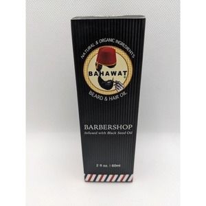 BAHAWAT Premium Beard & Hair Oil Conditioner & Softener - Barbershop Scent - 2oz